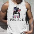 Pro 1973 Roe Cute Messy Bun Mind Your Own Uterus Unisex Tank Top Gifts for Him