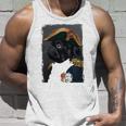 Pug Dog Dad Mom Graphic Tee Men Women Funny Cute Black Pug Unisex Tank Top Gifts for Him