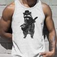 Raccoon Wielding Ukulele Unisex Tank Top Gifts for Him