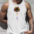 Rainbow Sunflower Love Is Love Lgbt Gay Lesbian Pride Unisex Tank Top Gifts for Him