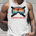 School Is Important But Skiing Is Importanter Unisex Tank Top Gifts for Him