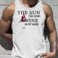 The Sun The Sand A Wine In My Hand Unisex Tank Top Gifts for Him