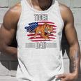 Tiger Us Flag 4Th Of July Fathers Day Tiger Dad Unisex Tank Top Gifts for Him