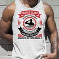 Veterans Day Gifts People Sleep Peaceably In Their Beds At Night Unisex Tank Top Gifts for Him