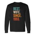 Best Wife Since 1993 29Th Wedding Anniversary 29 Years Unisex Long Sleeve