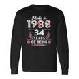 34 Years Old 34Th Birthday Born In 1988 Girls Long Sleeve T-Shirt Gifts ideas