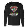 Asian American And Pacific Islander Heritage Month Heart Long Sleeve T-Shirt T-Shirt Gifts ideas