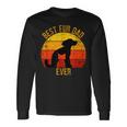 Best Fur Dad Ever Vintage Retro Dog Cat Owner Long Sleeve T-Shirt Gifts ideas