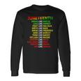 Black Freeish Since 1865 Party Decorations Juneteenth Long Sleeve T-Shirt T-Shirt Gifts ideas