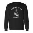 Boxing Club Detroit Distressed Gloves Long Sleeve T-Shirt T-Shirt Gifts ideas