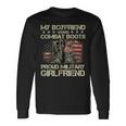 My Boyfriend Wears Combat Boots Proud Military Girlfriend T-Shirt Long Sleeve T-Shirt Gifts ideas