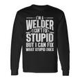 Cool Welding Art For Welder Iron Worker Pipeliner Long Sleeve T-Shirt T-Shirt Gifts ideas