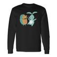Cute Dancing Hedgehog & Rabbit Cartoon Art Long Sleeve T-Shirt T-Shirt Gifts ideas