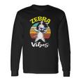 Dabbing Zebra Vibes Zoo Animal For Long Sleeve T-Shirt T-Shirt Gifts ideas