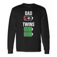 Dad Fathers Day Birthday Twins Twin Dad Long Sleeve T-Shirt Gifts ideas