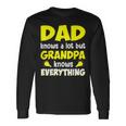 Dad Knows A Lot But Grandpa Know Everything Father Day Long Sleeve T-Shirt Gifts ideas