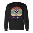 Epilepsy Warrior Skull Women Vintage Purple Ribbon Epilepsy Epilepsy Awareness V2 Unisex Long Sleeve Gifts ideas