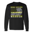 Ewings Sarcoma Warrior Usa Flag United States Flag Yellow Ribbon Ewings Sarcoma Ewings Sarcoma Awareness Unisex Long Sleeve Gifts ideas