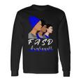 Fasd Awareness Blue And Grey Women Fetal Alcohol Spectrum Disorder Fetal Alcohol Spectrum Disorder Awareness Unisex Long Sleeve Gifts ideas