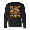 Father Grandpa Best Papa Ever Retro Vintage 54 Dad Long Sleeve T-Shirt Gifts ideas