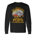 Father Grandpa Being A Dad Is An Honor Being A Pops Is Priceless 248 Dad Long Sleeve T-Shirt Gifts ideas