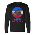 Ferret 4Th Of July For Ferret Lover July 4Th Ferret Mom Dad Long Sleeve T-Shirt Gifts ideas