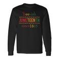 Free-Ish Since 1865 With Pan African Flag For Juneteenth Long Sleeve T-Shirt Gifts ideas