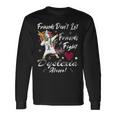 Friends Dont Let Friends Fight Dyslexia Alone Unicorn Grey Ribbon Dyslexia Dyslexia Awareness Unisex Long Sleeve Gifts ideas