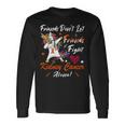 Friends Dont Let Friends Fight Kidney Cancer Alone Unicorn Orange Ribbon Kidney Cancer Kidney Cancer Awareness Unisex Long Sleeve Gifts ideas