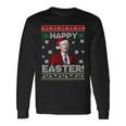 Funny Joe Biden Happy Easter Ugly Christmas Unisex Long Sleeve Gifts ideas