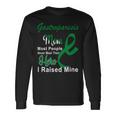 Gastroparesis Warrior Skull Women Vintage Green Ribbon Gastroparesis Gastroparesis Awareness V2 Unisex Long Sleeve Gifts ideas