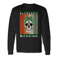 Glaucoma Warrior Skull Women Vintage Green Ribbon Glaucoma Glaucoma Awareness Unisex Long Sleeve Gifts ideas