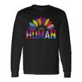 Human Lgbtq Month Pride Sunflower Long Sleeve T-Shirt Gifts ideas