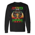 Juneteenth Is My Independence Day Black 4Th Of July Long Sleeve T-Shirt T-Shirt Gifts ideas