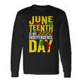 Juneteenth Is My Independence Day 1865 African American Unisex Long Sleeve Gifts ideas