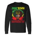 Juneteenth Is My Independence Day African Flag Black History Unisex Long Sleeve Gifts ideas