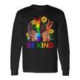 Be Kind Sign Language Hand Talking Lgbtq Flag Gay Pride Long Sleeve T-Shirt T-Shirt Gifts ideas