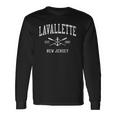 Lavallette Nj Vintage Crossed Oars & Boat Anchor Sports Long Sleeve T-Shirt T-Shirt Gifts ideas