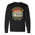 Leveled Up To Uncle Est 2022 Promoted New Uncle Video Gamer Long Sleeve T-Shirt Gifts ideas