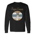 Llama Dad Matching Papa Alpaca Lover Fathers Day Long Sleeve T-Shirt T-Shirt Gifts ideas