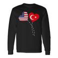 Loving Usa Turkey Flag Heart Turkish 13 Shirt Unisex Long Sleeve Gifts ideas