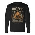 Mallette Name Shirt Mallette Name V2 Long Sleeve T-Shirt Gifts ideas