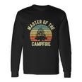 Master Of The Campfire Camping Vintage Camper Long Sleeve T-Shirt Gifts ideas