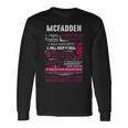 Mcfadden Name Mcfadden Long Sleeve T-Shirt Gifts ideas