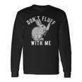 Mens Dont Fluff With Me Tshirt Funny Bunny Rabbit Easter Graphic Novelty Tee 176 Trending Unisex Long Sleeve Gifts ideas