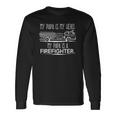 My Papa Is My Hero Firefighter For Grandchild Long Sleeve T-Shirt T-Shirt Gifts ideas
