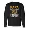 Papa Is My Name Fishing Is My Game Long Sleeve T-Shirt T-Shirt Gifts ideas