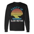 Party In Slow Motion Vintage Funny Boating Boating Gifts Unisex Long Sleeve Gifts ideas