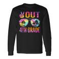 Peace Out 4Th Grade Tie Dye Graduation Last Day Of School Long Sleeve T-Shirt T-Shirt Gifts ideas