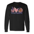 Peace Love America 4Th July Patriotic Sunflower Heart Sign V5 Long Sleeve T-Shirt Gifts ideas